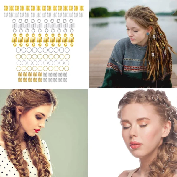 Anillos Metálicos para Trenzas: Estilo Punk y Gótico