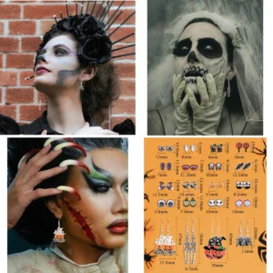 20 Pares de Pendientes Halloween: ¡El Toque Perfecto para tu Look Oscuro!