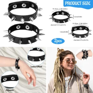 Pulsera Rock Punk Tachuelas Metal - Estilo Gótico y Alternativo