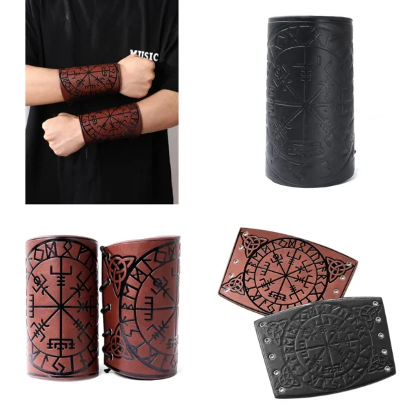 Brazaletes Punk Rúnicos: Estilo Medieval para tu Look