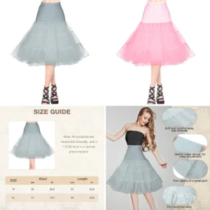 Enagua Vintage 50s: Volumen y Estilo Rockabilly