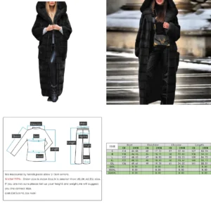 Abrigo Largo Gótico: Elegancia Oscura de Invierno