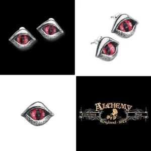Pendientes Ojo Demoníaco Alchemy: Estilo Gótico Auténtico