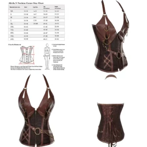 Corsé Steampunk Fangbanger: Estilo y Actitud