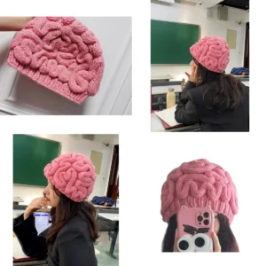 Gorro Cerebro Gótico Punk: Estilo Y2K y Calidad Sólida