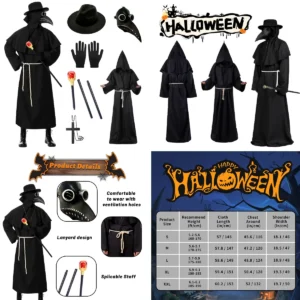 Máscara Peste Negra: Terror Gótico Auténtico