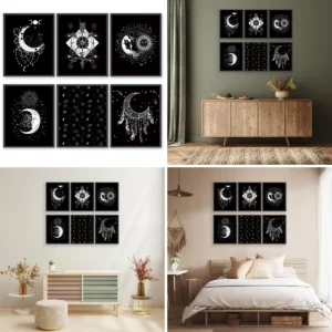 Arte Celestial: Lienzos Misteriosos para tu Rincón Oscuro