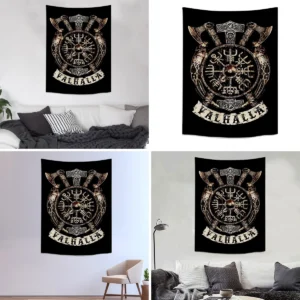 Tapiz Nórdico Vegvisir: Tu Portal a Valhalla