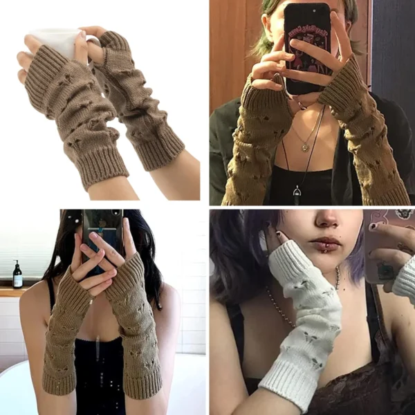 Guantes Grunge Hada: Estilo Y2K con Toque Alternativo