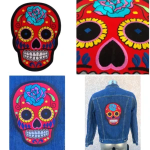 Parche Calavera Mexicana Grande: ¡Viste tu Estilo Alternativo!
