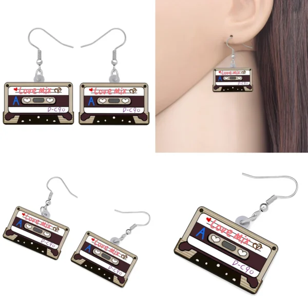 Pendientes Cassette Vintage: Nostalgia Noventera con Estilo