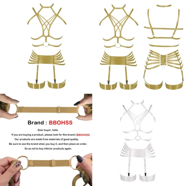 Arnés Gótico Ajustable: ¡Desata tu Estilo Alternativo!