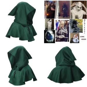 Capucha Monje Gótico con Cruz: Estilo Oscuro Garantizado