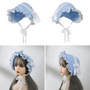 Sombrero Victoriano Encaje Blanco: Elegancia Medieval para tu Look