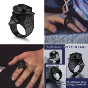 Anillo Médico Peste Steampunk: Oscuridad y Estilo Gótico