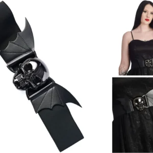 Cinturón Gótico Banned: Estilo Oscuro y Ajuste Perfecto