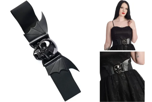 Cinturón Gótico Banned: Estilo Oscuro y Ajuste Perfecto