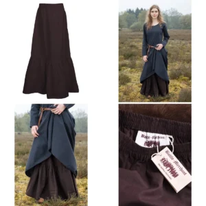 Falda Larga Medieval Algodón: Comodidad y Autenticidad Vikinga