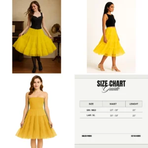 Falda Caniche Vintage BellaSous: Volumen y Estilo Rockabilly