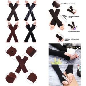 Guantes Largos Sin Dedos: Estilo Oscuro y Calidez Esencial