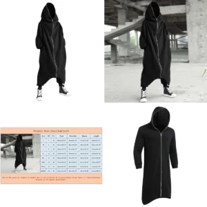 Capa Steampunk Gótica Hombre: Abrigo Invierno Vintage Punk