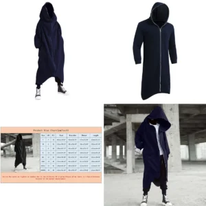 Capa Steampunk Hombre: Abrigo Gótico Oscuro y Elegante