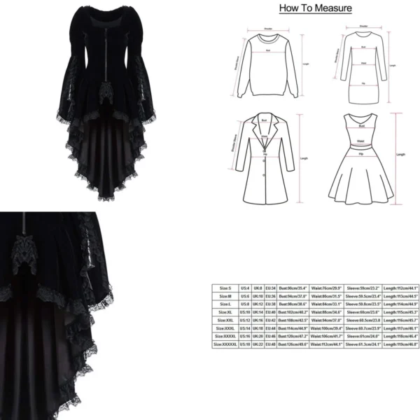 Chaqueta Gótica Frack Barroco - Estilo Steampunk Milita