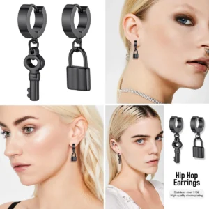 Pendientes Aro Punk Asimétricos: Estilo y Actitud