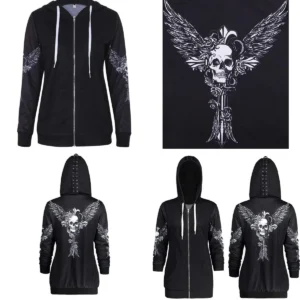 Sudadera Calavera Black Sugar: Estilo Gótico o Para Salir del Paso