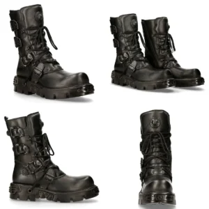 Botas New Rock 391: Estilo Punk Gótico Inconfundible