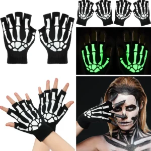 Guantes Esqueleto Luminosos: ¡Brilla en la Noche Alternativa!