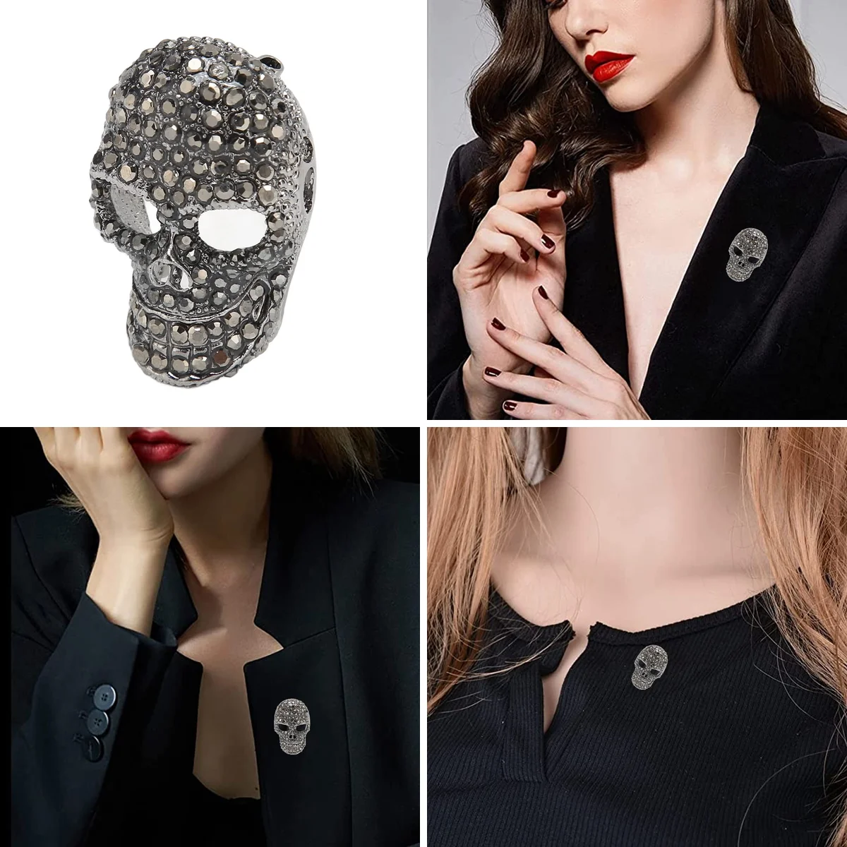 Broche Calavera Vintage: Elegancia Oscura para Tu Estilo