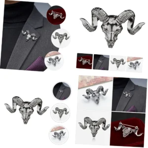 Broche Calavera Aries: Tu Toque Punk Vintage Indispensable