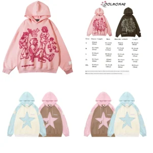 Sudadera Gótica Calavera Araña: Estilo Y2K Punk