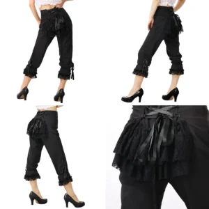 Pantalones Góticos Elásticos COSDREAMER: Estilo y Comodidad Oscura