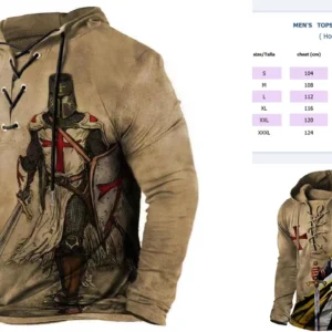 Sudadera Táctica Militar Retro: Estilo Punk y Rockabilly