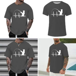 Camiseta Franela Gris Moderna Hombre XXXL