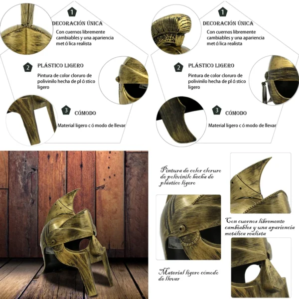 Casco Guerrero Espartano: Realismo o Fiesta