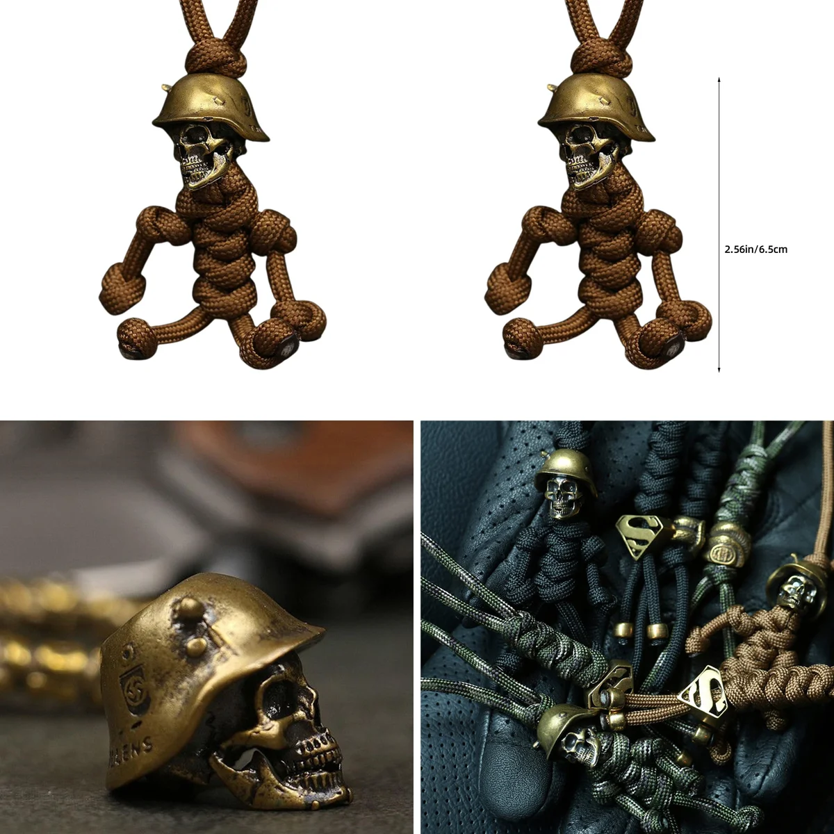 Llavero Calavera Soldado: Estilo Vintage o Adorno Fugaz