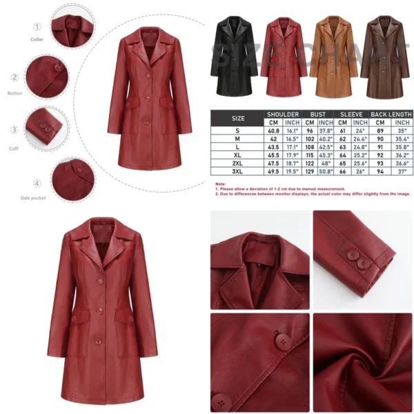 Chaqueta Cuero Sintético Mujer: Estilo Rockero Impecable