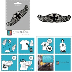 Parche Biker Chopper Cruz: Estilo Impecable para tu Chaqueta