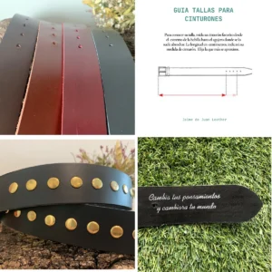 Cinturón de Cuero Tachonado Negro: Tu Declaración Rockera