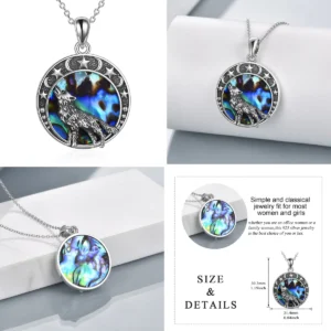 Collar Lobo Plata Ley: Estilo Gótico y Metal