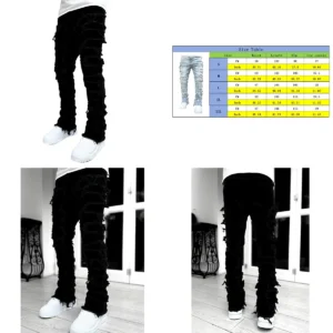 Pantalones Apilados Rockeros: Estilo Urbano y Comodidad