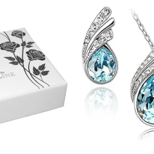 Juego Joyas Aguamarina Azul: Elegancia Gótica y Punk