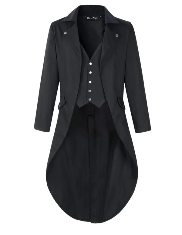 Chaqueta Steampunk Negra Frac Victoriano DarcChic