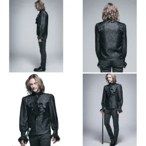 Camisa Victoriana Gótica Hombre: Estilo Barroco