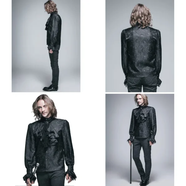 Camisa Victoriana Gótica Hombre: Estilo Barroco