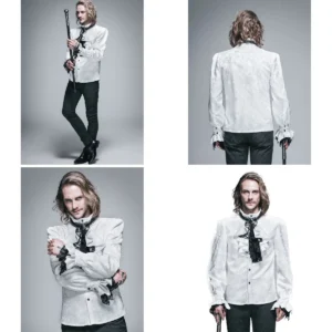 Camisa Victoriana Gótica Steampunk: Estilo y Detalles