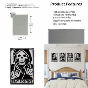 Letrero Calavera Vintage: Tu Toque Gótico/Steampunk